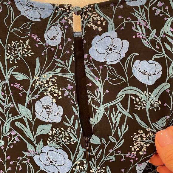 Who What Wear long sleeve lined asymmetrical dress size small - Picture 4 of 9